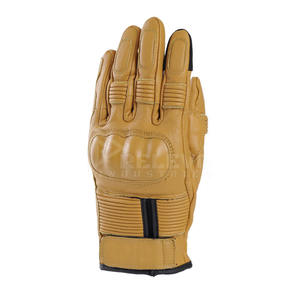 Gants de moto de course pour hommes à doigts entiers, logo personnalisé, gants de moto d'été respirants en cuir de chèvre, vente en gros - Product Image 1