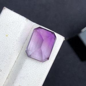 Aigue-marine violette naturelle, taille octogonale, pierre de naissance de février, qualité supérieure, pierre de collection en cristal - Product Image 5