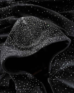 เสื้อฮู้ดดี้แบบย้อมสีพื้นสำหรับฤดูหนาว ผลิตโดย OEM แบบ Acid Wash สไตล์สตรีทแวร์ ตกแต่งด้วย Rhinestone พิมพ์ลาย  ผ้าโพลีเอสเตอร์/คอตตอน ทรงปกติ - Product Image 4