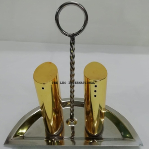 ชุดเครื่องครัวสแตนเลสสตีลขัดเงา ชุดใส่เกลือและพริกไทย 2 ชิ้น - Product Image 6