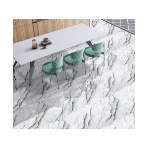 Carreaux de pierre de porcelaine douce blanche de la série Golden de prix compétitif 600x1200mm revêtement de sol en pierre indienne brillante émaillée moderne - Product Image 2