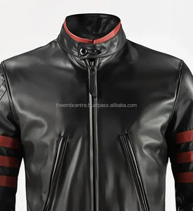 Chaqueta de Cuero con Logotipo Personalizado de Alta Calidad, Chaqueta de Cuero Resistente al Viento para Hombre, Precio de Venta al por Mayor - Product Image 2