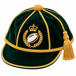 Casquette d'honneur de rugby personnalisée imprimée numériquement |   Casquette de championnat Team Honor |   Casquette de baseball athlétique réglable |   100% Laine Décontracté - Product Image 4