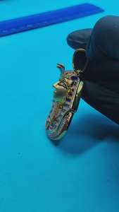 Colgante Personalizado de Plata 925 con Cabeza de Faraón Egipcio, Estilo Vintage, con Moissanita y Diamantes Engastados - Product Image 2