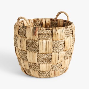 Panier en jacinthe d'eau de qualité exceptionnelle pour la présentation de fleurs, paniers multi-usages tissés à la main - Product Image 3
