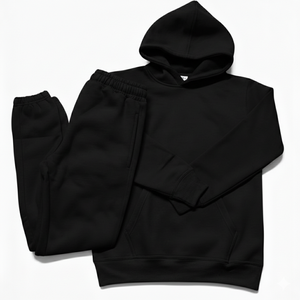 Private Label Winter Casual Tracksuit Set Wholesale Custom for Blank <b>Lightweight</b> <b>Hoodie</b> Jogger 2 Piece Set Boys Clothing - Product Image 3