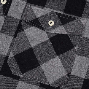 Chemise à manches longues à carreaux en flanelle décontractée pour homme, coupe classique, boutonnée, dernière tendance de la mode - Product Image 4