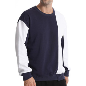 Wholesale Men's Crew Neck Fleece Sweatshirt Eco-Friendly Loose Fit 2026 Panel Plain Dyed Gym Sweatshirt - Product Image 2