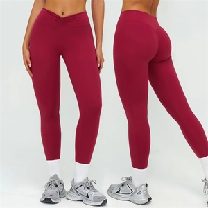 กางเกงเลกกิ้งไร้ตะเข็บลายไท-ได ขายดี กางเกงโยคะเอวกลางสำหรับผู้หญิง ยกสะโพก ระบายอากาศได้ดี เหมาะสำหรับออกกำลังกายและเล่นกีฬา - Product Image 3