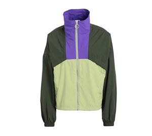 Chaquetas Cortavientos Anorak de Nailon de Alta Calidad, Cómodas, Impermeables, con Bloques de Color, Tejido de Punto, Bordado de Rayas, para Mujer, Talla Grande - Product Image 1