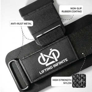 Ganchos de Levantamiento de Pesas con Logotipo Personalizado, Muñequeras con Agarre Reforzado para Fitness y Culturismo - Product Image 2