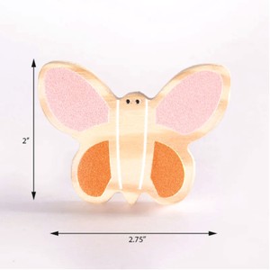 Boutons de tiroir décoratifs en bois de pin durable pour enfants, poignées de commode en forme de papillon pour meubles de chambre d'enfant, vente en gros - Product Image 2