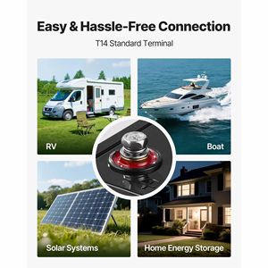 "51.2V 5kWh Deep Cycle Lithium Iron Phosphate <b>Battery</b> <b>12V</b> 100Ah 15000 Cycles BMS Built Low Temperature Pro" - Product Image 2