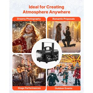 Macchina della Neve Portatile da 800W con Telecomando Wireless e Serbatoio da 1L, Ideale per Feste all'Aperto - Product Image 6