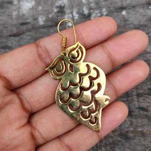 Pendientes de Latón Redondos de Estilo Clásico, Acabado Liso, Precio de Fábrica al por Mayor - Product Image 6