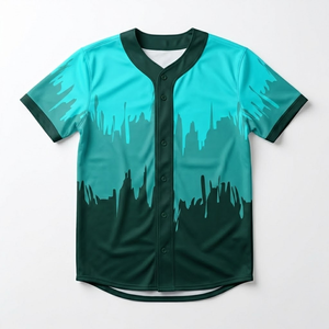 Maillot de baseball boutonné avec fermeture à pression, 100 % polyester, design personnalisé, uniformes d'équipe pour hommes et jeunes, vente en gros - Product Image 4