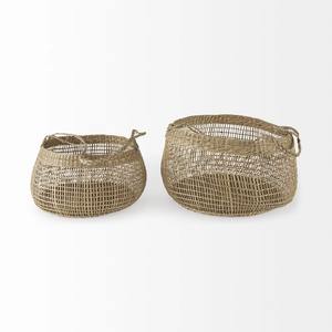 Cesta decorativa de mimbre tejida a mano, cesta de almacenamiento, venta al por mayor, ecológica, hecha en Vietnam - Product Image 4