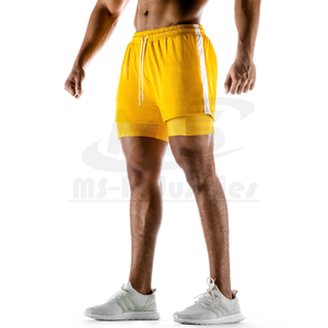 2026 OEM Custom Logo Men's 2 in 1 Athletic Shorts Double <b>Layer</b> Breathable Jogger Training Shorts Wholesale Manufacturer - Product Image 2