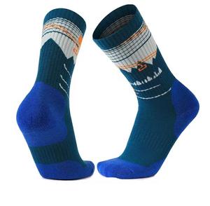 Chaussettes de sport pour hommes en polyamide, tricotées à la cheville et aux orteils, longueur mi-mollet, respirantes, motif uni, pour l'été - Product Image 5