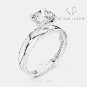 Bague solitaire en diamant de laboratoire rond certifié IGI 1,54 carat, or blanc 14 carats, couleur F+, clarté VS+, bague de fiançailles pour femme - Product Image 2