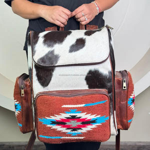 Couverture de selle en cuir véritable personnalisé de haute qualité sac à dos personnalisé fait à la main hommes et femmes sacs d'école de voyage - Product Image 5