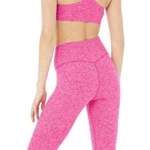 Conjunto de Yoga Personalizado al por Mayor, Ropa Deportiva de Spandex/Poliéster para Mujer, Diseño Sólido, Secado Rápido y Transpirable - Product Image 5