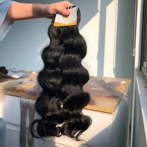 Extensiones de Cabello Virgen Remy Vietnamita 100% Real, Cutícula Alineada, Estilo Ondulado, Color Claro, 8-32 Pulgadas, 100 Gramos, Extensiones Crudas a Granel - Product Image 1