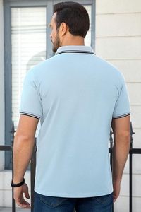 Polo de performance athlétique Dry Fit, polo de style golf haut de gamme, polo à col classique royal - Product Image 3
