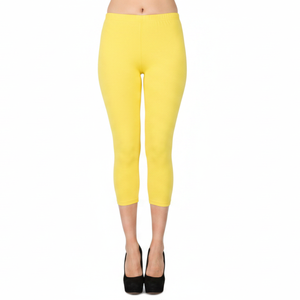 Leggings de Cintura Alta para Mujer, Coloridos, de Longitud Completa, Acanalados, de Algodón/Fibra de Bambú, Tejido de Punto, Secado Rápido, Transpirables, Ajustados, Elásticos para Correr - Product Image 6