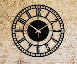 Horloge murale en métal de haute qualité, taille personnalisée, meilleure qualité, horloge murale en fer d'Inde - Product Image 2