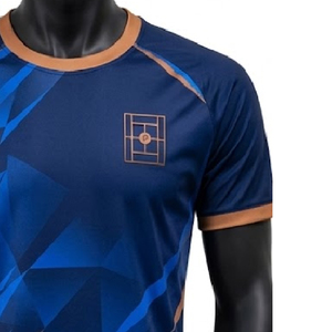 Camiseta de Pádel Personalizada al por Mayor, Ropa Deportiva Atlética, Tejido Transpirable, Elástico, de Secado Rápido, para Partidos de Pádel, Entrenamiento y Fitness - Product Image 4