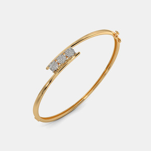 Brazalete de Oro con Triple Racimo de Diamantes Cultivados en Laboratorio - Product Image 2