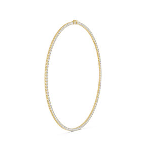 Collier en or blanc 14 carats avec diamant rond cultivé en laboratoire pour femme, à porter au quotidien |   Nouveau diamant cultivé - Product Image 2
