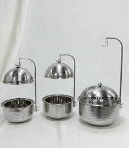 Cazuela Cuadrada de Metal de Lujo con Tapa, Acabado Dorado, Servidor de Buffet, Plato para Servir, Recipiente Interior de Acero Inoxidable para Calentar Alimentos, para Hotel - Product Image 3