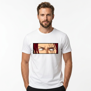 T-shirt graphique Eyes pour homme, manches courtes, coton, décontracté, col rond, coupe classique, imprimé sur le devant - Product Image 2