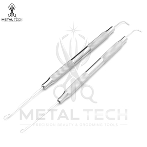 Wholesale Price Silver <b>Case</b> Hair Extension Micro Ring Loop Threader Dual Head Latch Hook <b>Needle</b> Set Professional Salon Tool Kit - Product Image 2