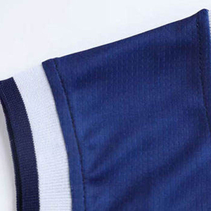 Shorts de basket-ball bleus avec rayures blanches et bleu marine, vêtements de sport pour hommes et femmes, vêtements de sport - Product Image 3