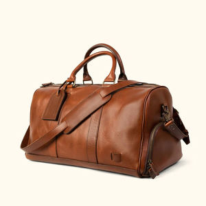 Bolsas de Viaje de Moda para Hombre, Bolsas de Lona de Cuero Genuino, Bolsas de Lona de Diseño de Alta Gama para Deportes al Aire Libre, Bolsas de Lona de Cuero Duraderas para Viajes - Product Image 2