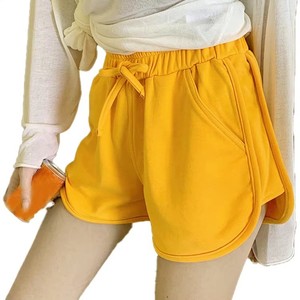 Shorts décontractés pour femmes en gros, taille haute, mélange de coton, style streetwear tendance, logo personnalisé, commande en gros OEM, coupe tendance - Product Image 3