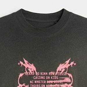 Camiseta Negra de Hombre con Hombros Caídos, Estilo Oversize, de Algodón, Casual, Streetwear, con Logotipo Personalizado, Estilo Vintage, Artículo de Alta Venta - Product Image 5