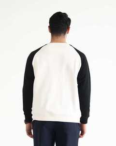 Sweat-shirts à manches raglan de haute qualité blancs et noirs 2026, design personnalisé, pull à manches longues, sweats à capuche pour hommes avec faible MOQ - Product Image 6