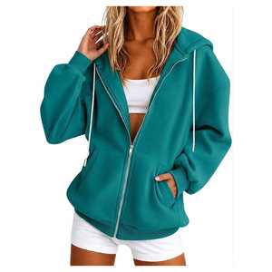 Trendy Women's Full <b>Zip</b> Hooded Sweatshirt Outerwear Premium Oversized Casual <b>Zip</b> <b>up</b> Hoodie Winter - Product Image 3