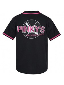 Custom Black Pink Baseball Jersey Embroidered Logo Button Down Sports Shirt Unisex Hip Hop Teamwear Manufacturer Wholesale - Product Image 3