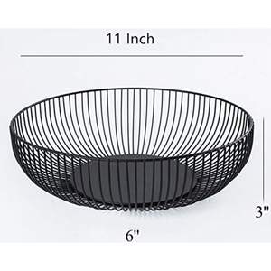 Cesta de frutas decorativa de gran capacidad para encimera de cocina, almacenamiento de frutas, soporte de frutas de alambre de hierro duradero. - Product Image 2