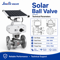 Vanne à boisseau sphérique motorisée électrique à énergie solaire 4G LoRa Wi-Fi IoT avec contrôle à distance par application DN15-DN200 pour irrigation agricole intelligente OEM
