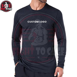 Lot de 6 t-shirts à manches longues pour hommes, séchage rapide, anti-humidité, protection solaire, performance, pour entraînement décontracté - Product Image 3