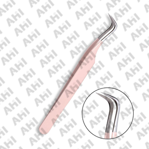 Pince à cils professionnelle légère pour extensions de cils, techniques de volume et d'isolation, en acier inoxydable - Product Image 4