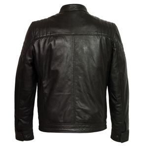 High Performance Men's Genuine Leather Motorcycle <b>Jacket</b> 2026 Waterproof Breathable Anti-Uv <b>Mandarin</b> <b>Collar</b> Winter - Product Image 2