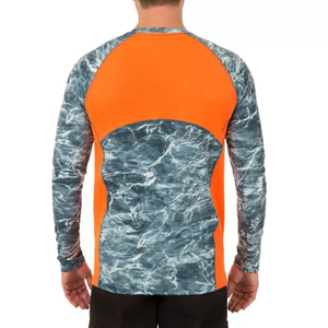 Wholesale UPF50 Custom Waterproof Windproof Fishing Shirts Long Sleeve Hood Quick Dry UV Sun Protection Sublimation Breathable - Product Image 5
