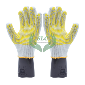 Guantes duraderos de algodón blanco antiestático, antideslizantes, antiimpacto, guantes de seguridad de uso general para agricultura industrial - Product Image 3